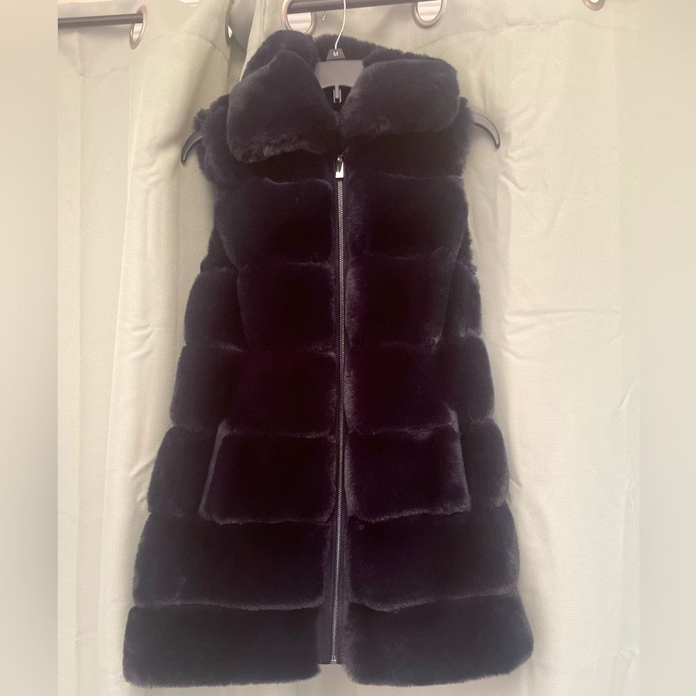 Faux fur cozy vest.
